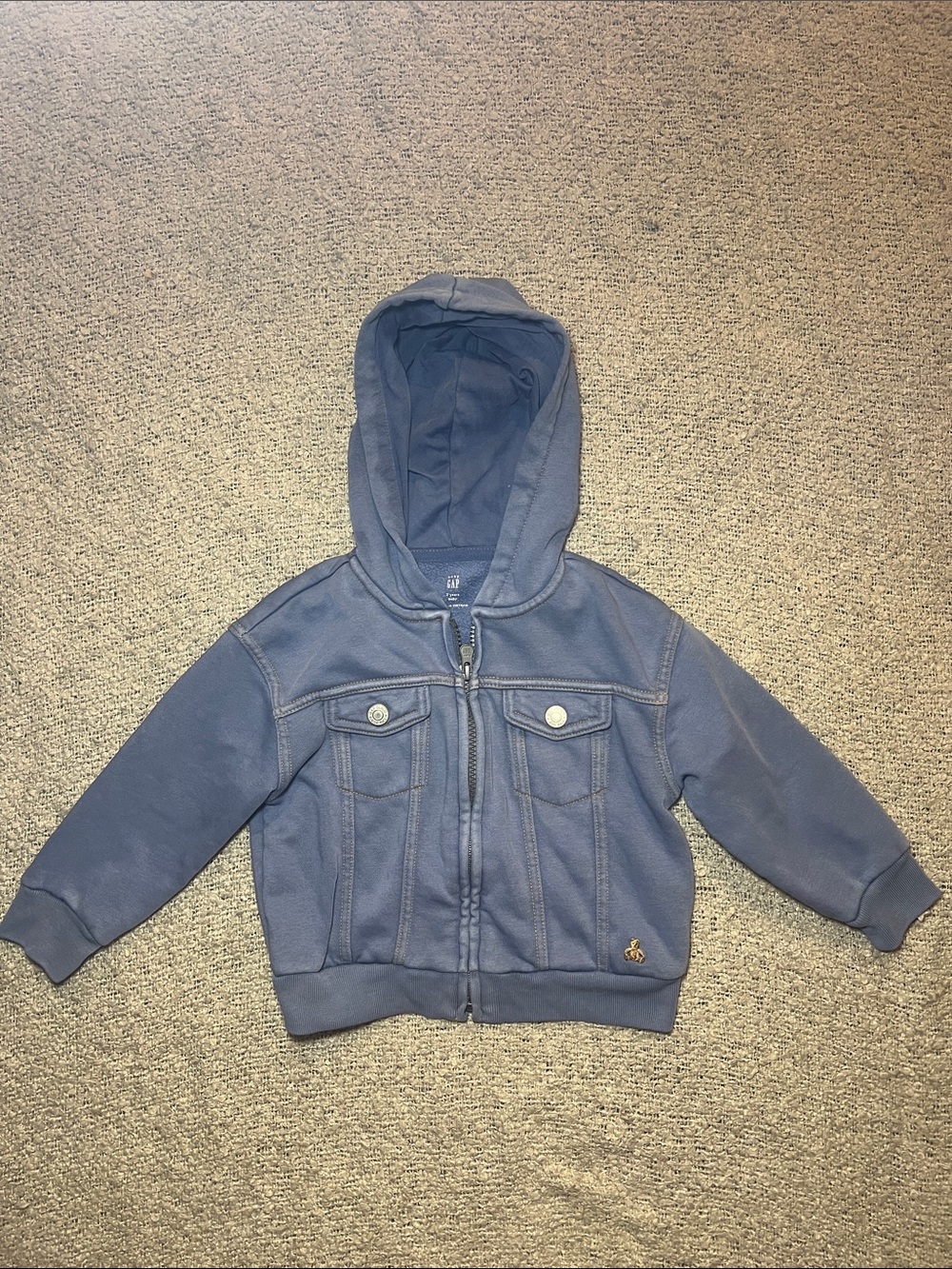 GAP Kids Navy Blue Hooded Zip Jacket